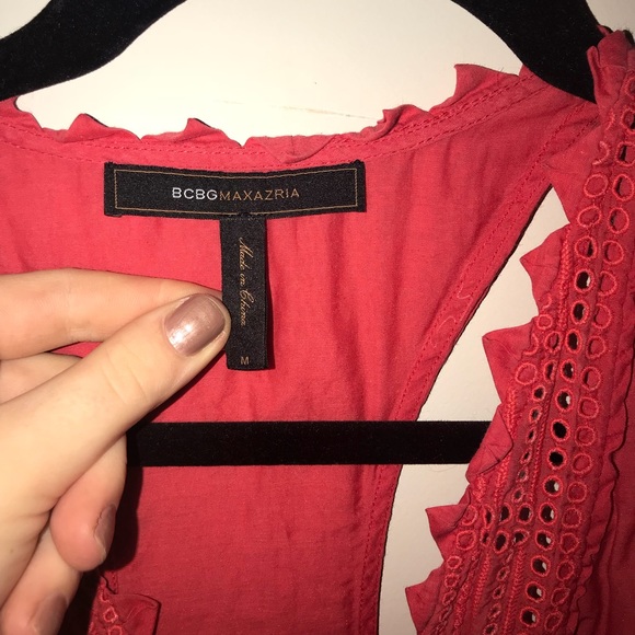 BCBG, Red/orange tank top - Picture 3 of 3